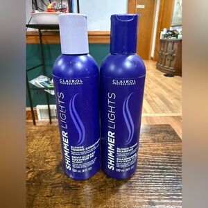 Clairol Shimmer Lights Blonde Shampoo and Conditioner Set (purple shampoo)